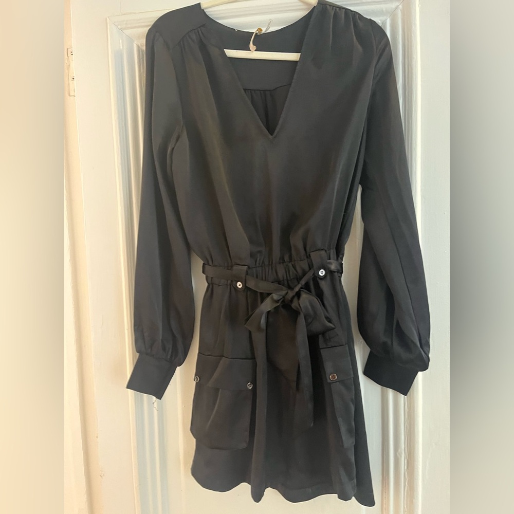 Ramy Brook Charcoal Long Sleeve Dress